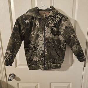 RedHead Silent-Hide Insulated Jacket Youth green/multi camouflage Size S